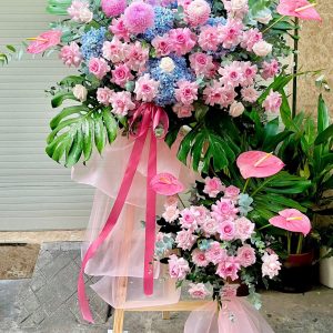 Hoa Khai Trương Tone Hồng