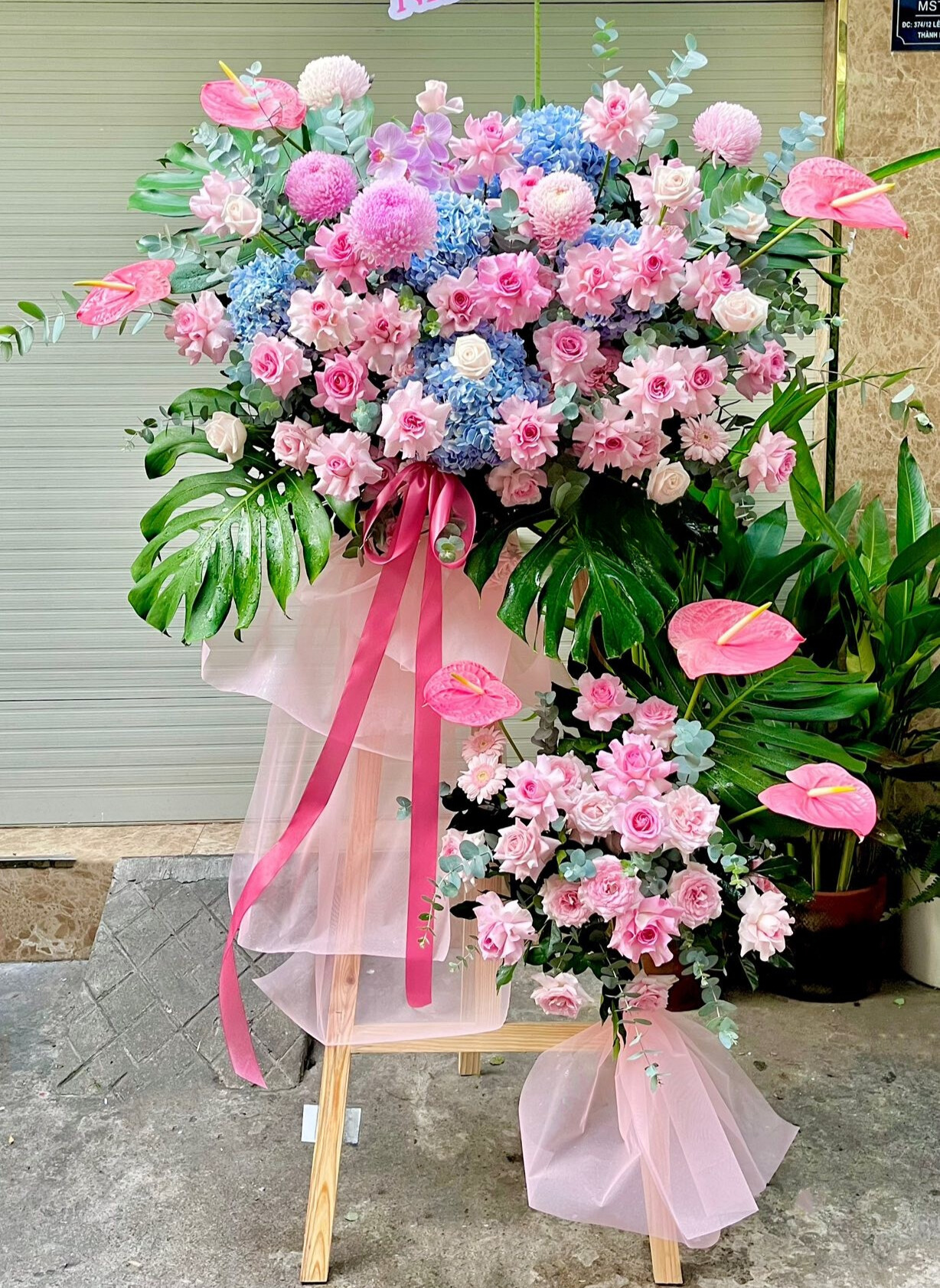 Hoa Khai Trương Tone Hồng