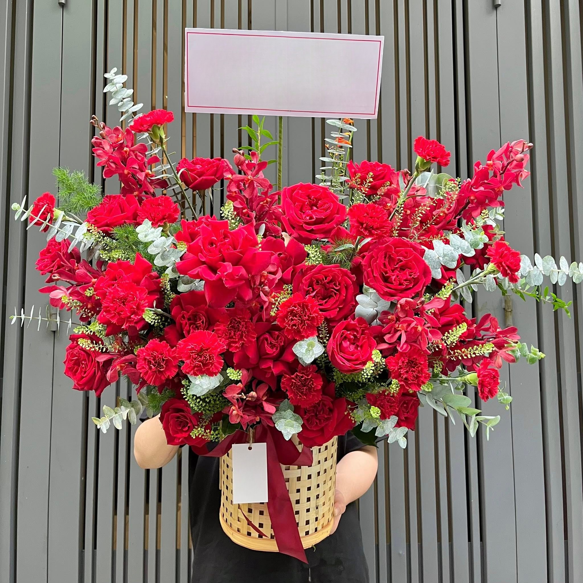 Mẫu giỏ hoa tươi