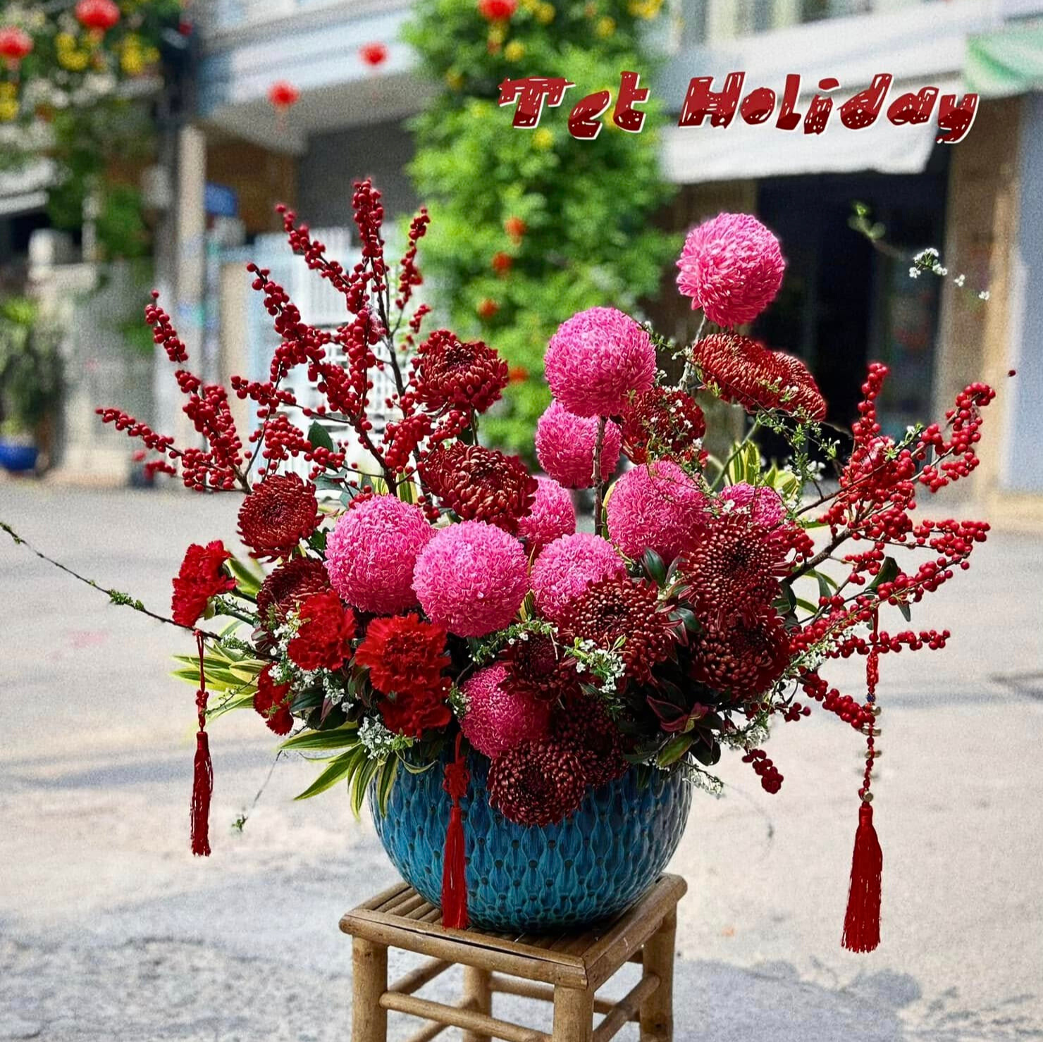 Mẫu Bình Hoa Ngày Tết