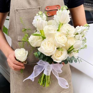Hoa Cưới Cầm Tay Tone Trắng