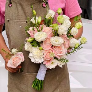 Hoa Cưới Cầm Tay Tone Hồng