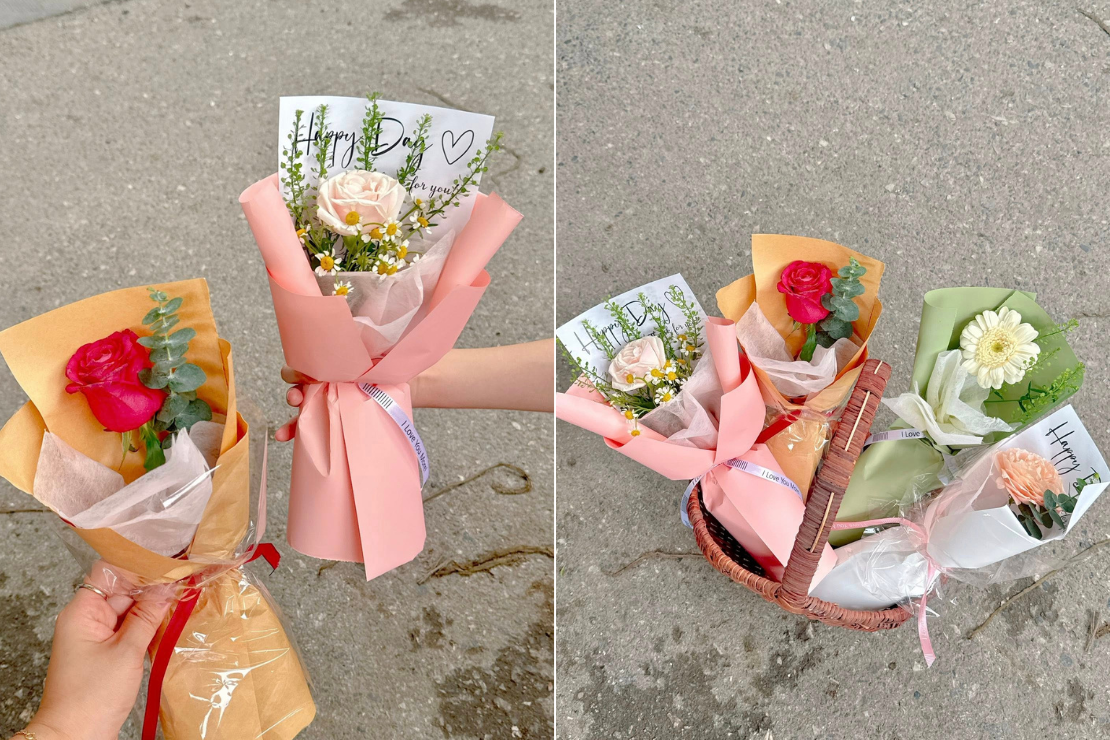 Bó hoa tươi 50k tại Vĩnh Phúc - Giá rẻ nhưng chất lượng cao