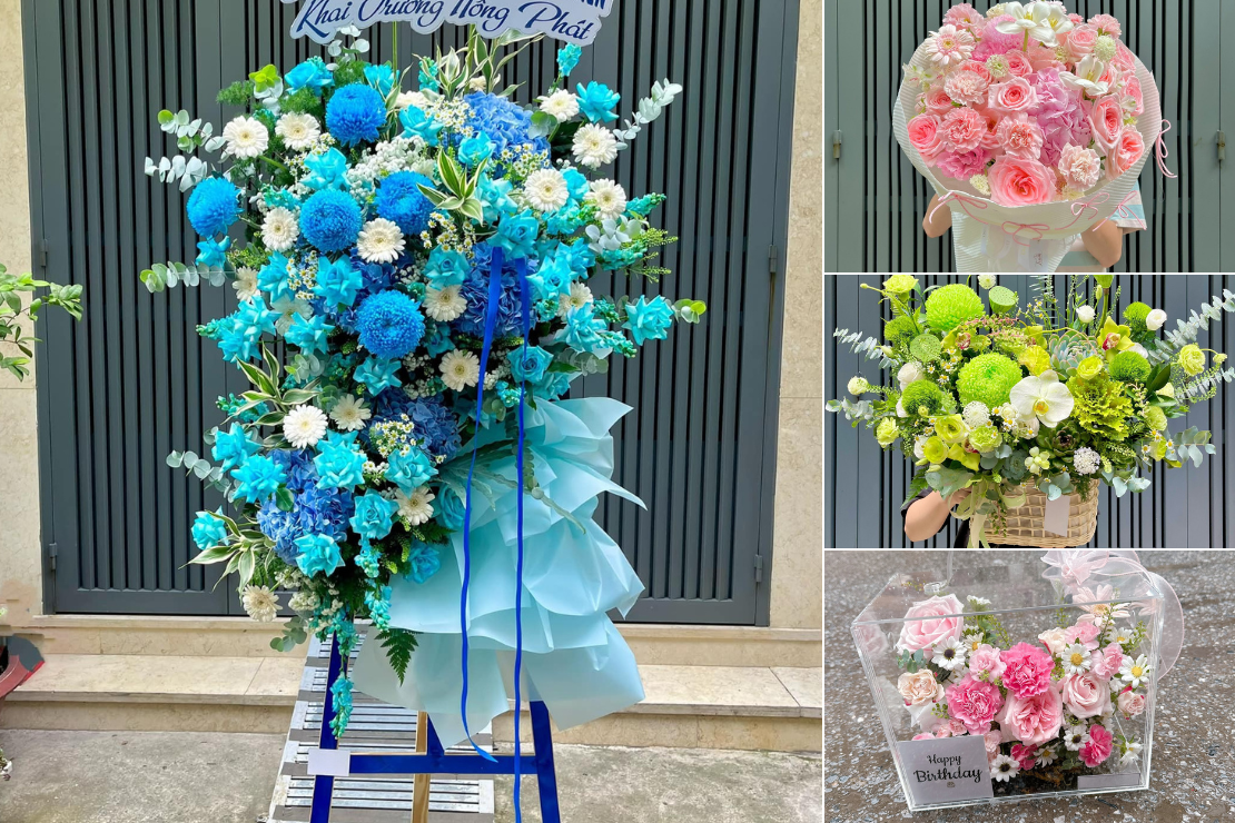 Mẫu hoa thiết kế theo yêu cầu