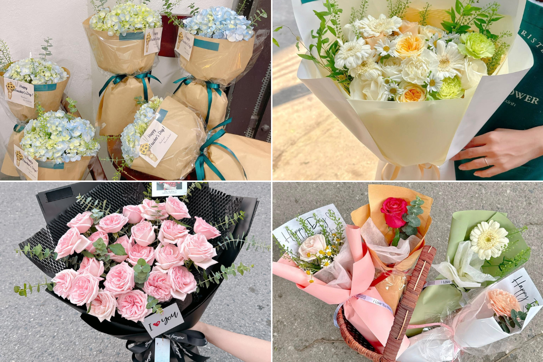 Mẫu bó hoa tươi giá rẻ tại Vĩnh Phúc