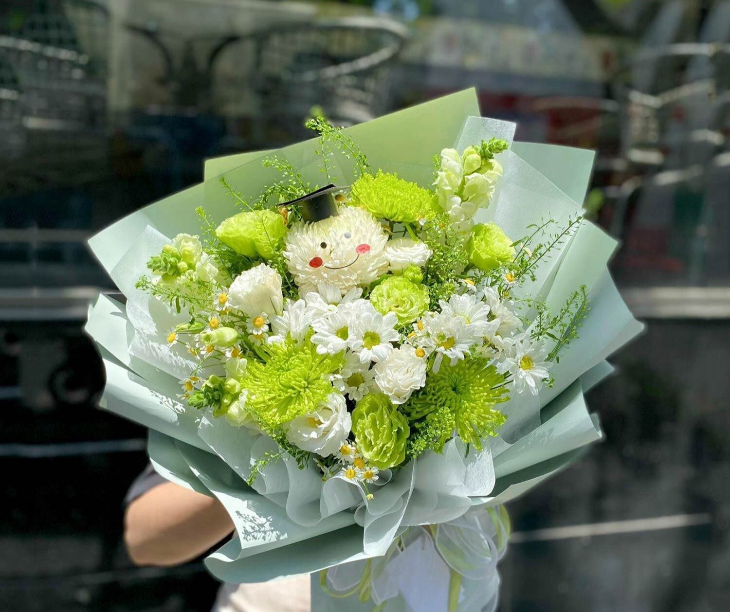 Mẫu hoa tươi tốt nghiệp