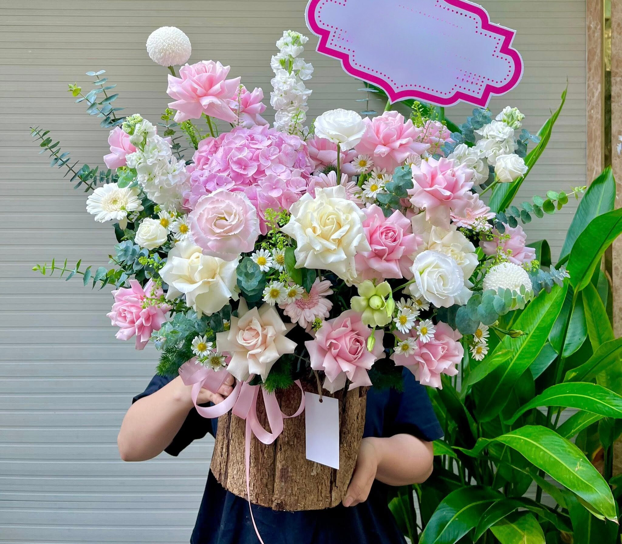 Mẫu giỏ hoa tươi