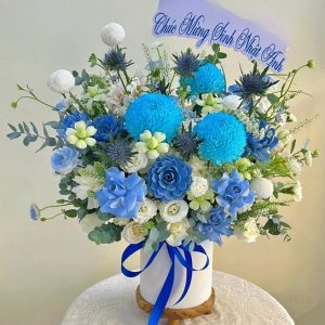 Mẫu Bình Hoa Tươi Chúc Mừng