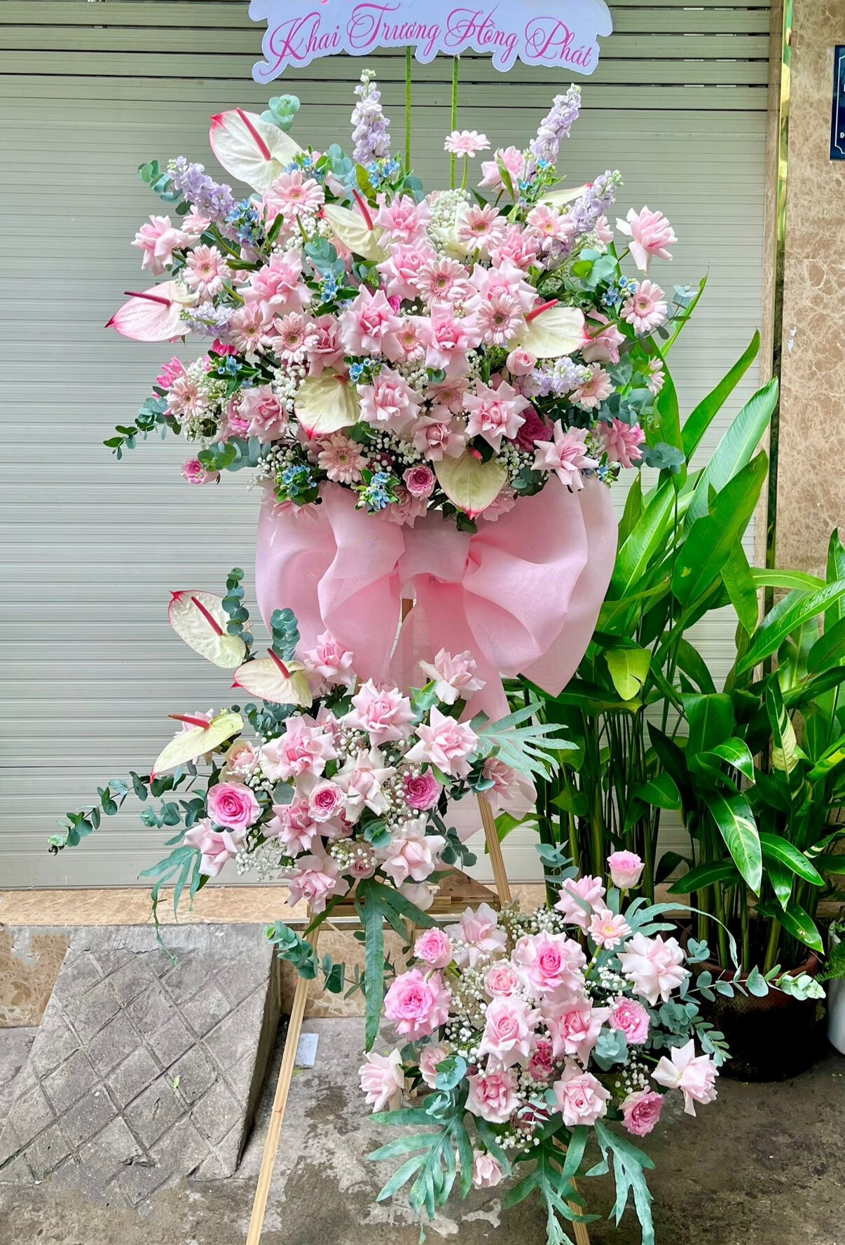 Lẵng Hoa Khai Trương 2 Tầng