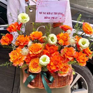 Giỏ Hoa Khai Trương Đẹp
