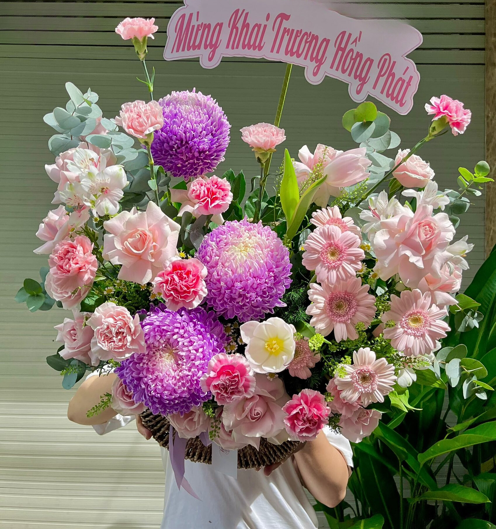 Giỏ hoa sự kiện