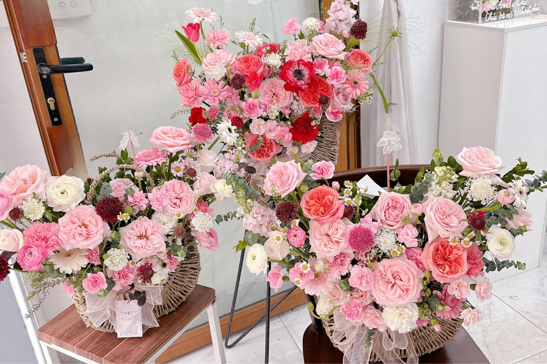 Các hạng mục hoa sự kiện tại Tam Dương cung cấp